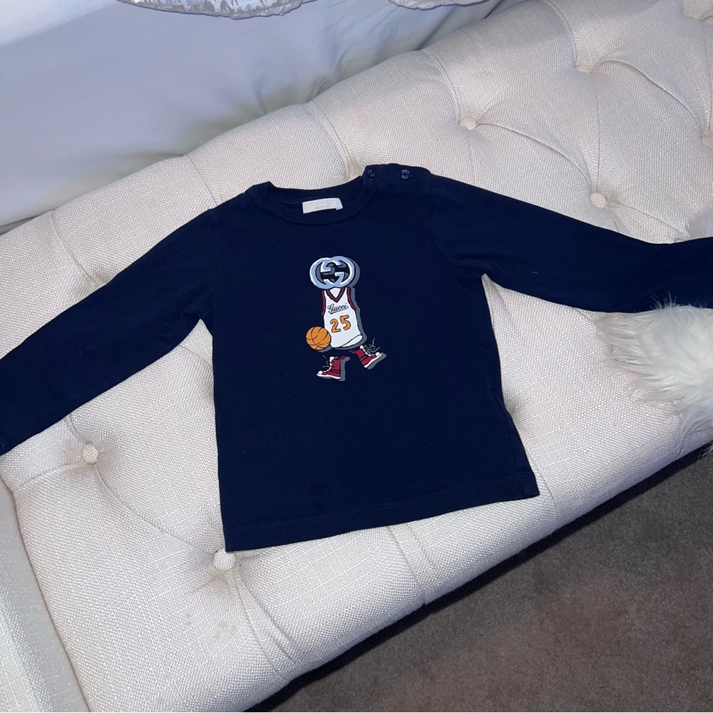 Gucci long sleeve tee, Size 24M